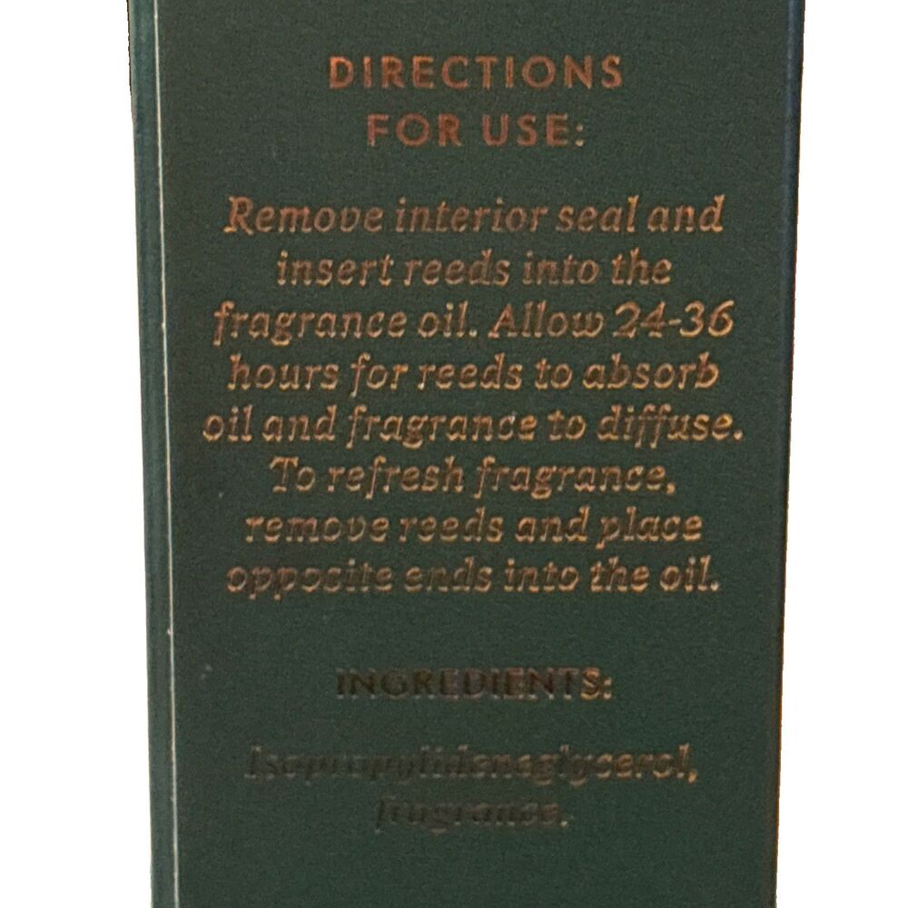 Threshold Sleigh Ride Reed Green Luxury Reed Diffuser with Essential Oils 6oz - Picture 6 of 7